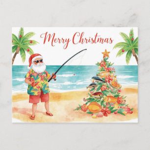 Cartes Pour Fêtes Annuelles Thème de Noël pour les amateurs de pêche