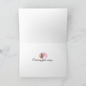 Cartes Pour Fêtes Annuelles Thème rose des amis de Snowman (Intérieur)