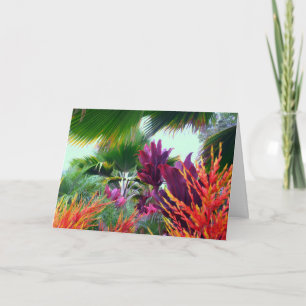 Cartes Pour Fêtes Annuelles Thème tropical hawaïen de Noël