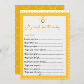 Cartes Pour Fêtes Annuelles Thèmes d'abeilles modernes genre révéler jeux de f (Devant / Derrière)