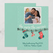 Cartes Pour Fêtes Annuelles theMoretheMERRIER Échographie (Devant / Derrière)