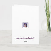 Cartes Pour Fêtes Annuelles Thérapie d'effort d'évasions de Père Noël (Dos)