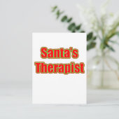 Cartes Pour Fêtes Annuelles Thérapies de Santa (Debout devant)