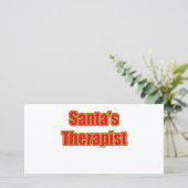 Cartes Pour Fêtes Annuelles Thérapies de Santa (Debout devant)