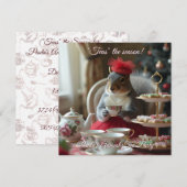 Cartes Pour Fêtes Annuelles "Thés" d'invitation de saison (Devant / Derrière)