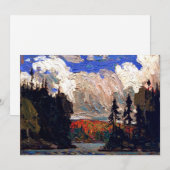 Cartes Pour Fêtes Annuelles Thomson - Black Spruce in Autumn (Devant / Derrière)