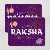 Cartes Pour Fêtes Annuelles Threads of Love – Raksha Bandhan Celebration (Devant / Derrière)