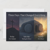 Cartes Pour Fêtes Annuelles Three Days That Changed Everything Easter Card (Devant)