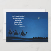 Cartes Pour Fêtes Annuelles Three Wisemen approach Bethlehem - Personalize (Devant)