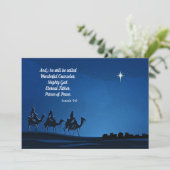 Cartes Pour Fêtes Annuelles Three Wisemen approach Bethlehem - Personalize (Debout devant)