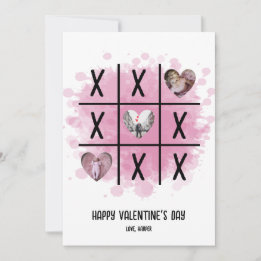Cartes Pour Fêtes Annuelles Tic Tac Toe Valentine Photo