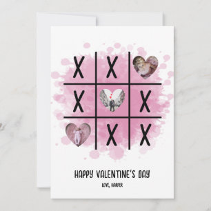 Cartes Pour Fêtes Annuelles Tic Tac Toe Valentine Photo