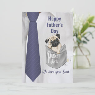Cartes Pour Fêtes Annuelles Tie de poche moderne pour la fête des pères pour l