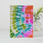 Cartes Pour Fêtes Annuelles Tie Dye (Debout devant)