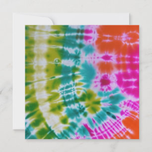 Cartes Pour Fêtes Annuelles Tie Dye