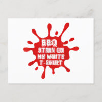 Tige BBQ Sur Ma T Chemise Blanche Drôle Dit Sarcas