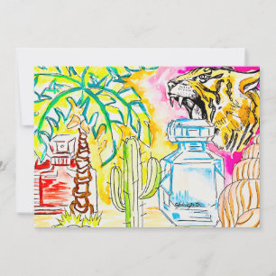 Cartes Pour Fêtes Annuelles Tiger Art