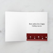 Cartes Pour Fêtes Annuelles Tigre de Noël (Intérieur)