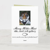 Cartes Pour Fêtes Annuelles Tigre Valentine (Dos)