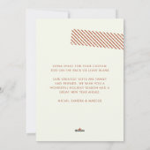 Cartes Pour Fêtes Annuelles Timbre de photo de famille chaleureuse moderne (Dos)