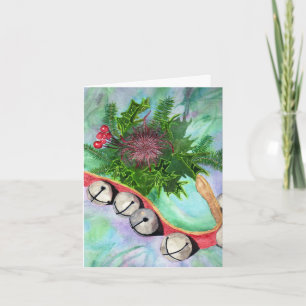 Cartes Pour Fêtes Annuelles Tintements du carillon avec l'étincelle