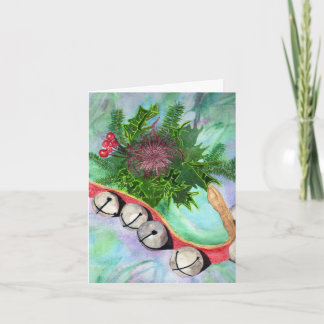 Cartes Pour Fêtes Annuelles Tintements du carillon avec l'étincelle