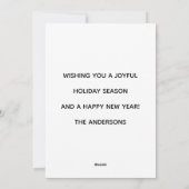 Cartes Pour Fêtes Annuelles Tipsy et Bright Deer (Dos)