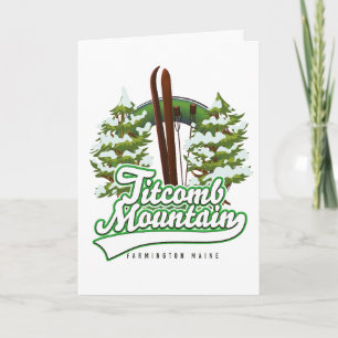 Cartes Pour Fêtes Annuelles Titcomb Mountain Farmington Maine Ski