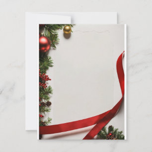 Cartes Pour Fêtes Annuelles Titre : "Voeux Festifs libérés : Chr Personnalisé