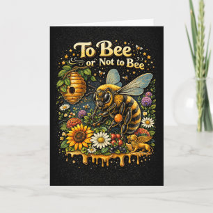 Cartes Pour Fêtes Annuelles To Bee or Not to Bee