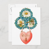 Cartes Pour Fêtes Annuelles To My Valentine Key To My Heart (Devant / Derrière)