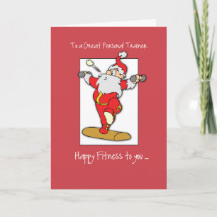 Cartes Pour Fêtes Annuelles To Personal Trainer Fitness Exercise Christmas Bla