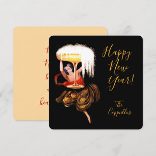 Cartes Pour Fêtes Annuelles Toast au Champagne Nouvel An