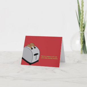 Cartes Pour Fêtes Annuelles Toaster de Noël - Rouge