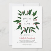 Cartes Pour Fêtes Annuelles Toasty & Tipsy | Soirée Noël (Devant)