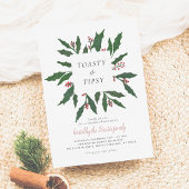 Cartes Pour Fêtes Annuelles Toasty & Tipsy | Soirée Noël