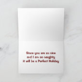 CARTES POUR FÊTES ANNUELLES TOI ET MOI ENSEMBLE=VACANCES PARFAITES (Intérieur)