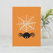 Cartes Pour Fêtes Annuelles Toile d'araignée Halloween  (Debout devant)