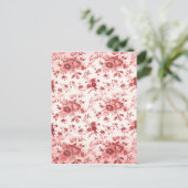 Cartes Pour Fêtes Annuelles Toile rouge de Noël (Debout devant)