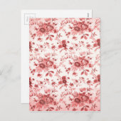 Cartes Pour Fêtes Annuelles Toile rouge de Noël (Devant / Derrière)