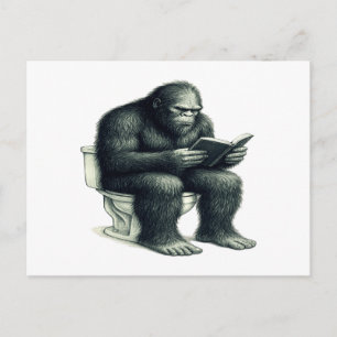 Cartes Pour Fêtes Annuelles Toilette Bigfoot