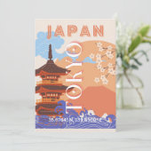 Cartes Pour Fêtes Annuelles Tokyo Japan Travel Art (Debout devant)