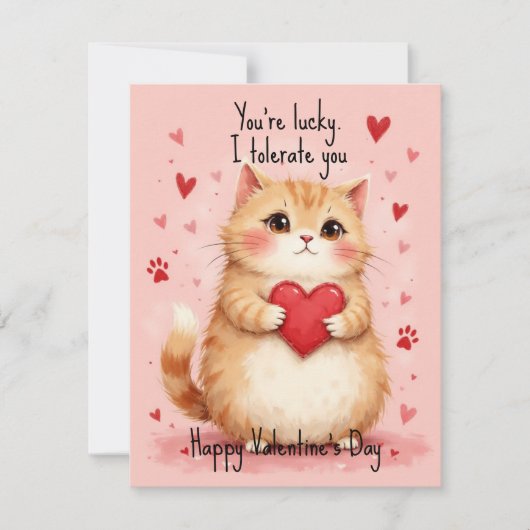 Cartes Pour Fêtes Annuelles 💘🐈Tolerantly Yours (Devant)