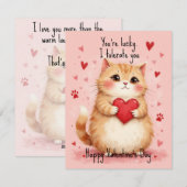 Cartes Pour Fêtes Annuelles 💘🐈Tolerantly Yours (Devant / Derrière)