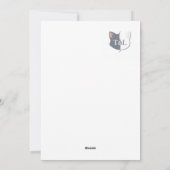 Cartes Pour Fêtes Annuelles Tom and Luna Christmas Card Sledding Winter Scene (Dos)