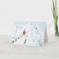 Tomte gnome ski neige montagnes log cabine