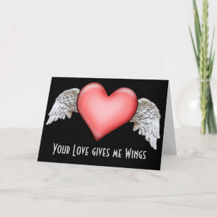 Cartes Pour Fêtes Annuelles Ton amour me donne des ailes