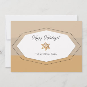 Cartes Pour Fêtes Annuelles Tons de caramel pain d'épice aquarelle 
