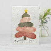 Cartes Pour Fêtes Annuelles Tons doux – Design festif élégant  (Debout devant)