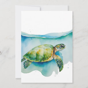 Cartes Pour Fêtes Annuelles Tortue de mer Hawaiian Honu Océan Hawaii Island Lo